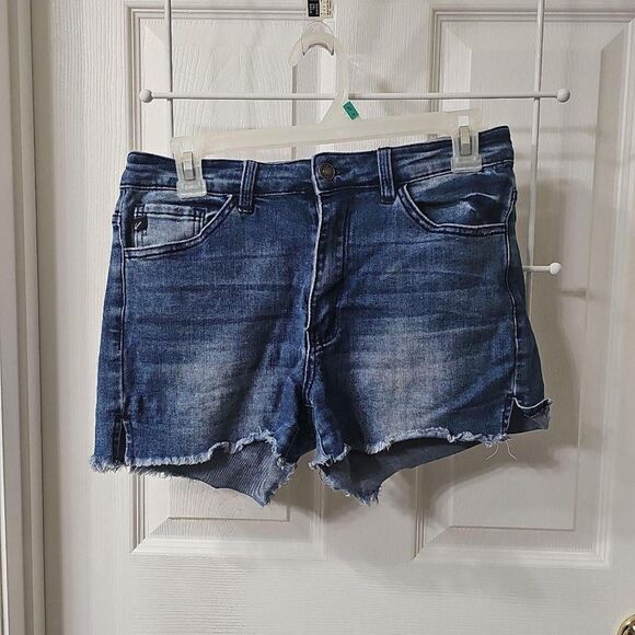 KanCan Pants - KanCan Mid Rise Distressed Raw Hem Denim Jean Shorts Large